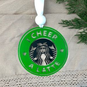 I Cheer A Latte Starbucks Ornament Car Charm